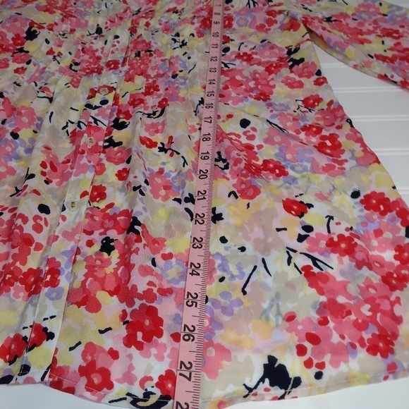 Charter Club women's pink floral blouse size (M) - Picture 8 of 10